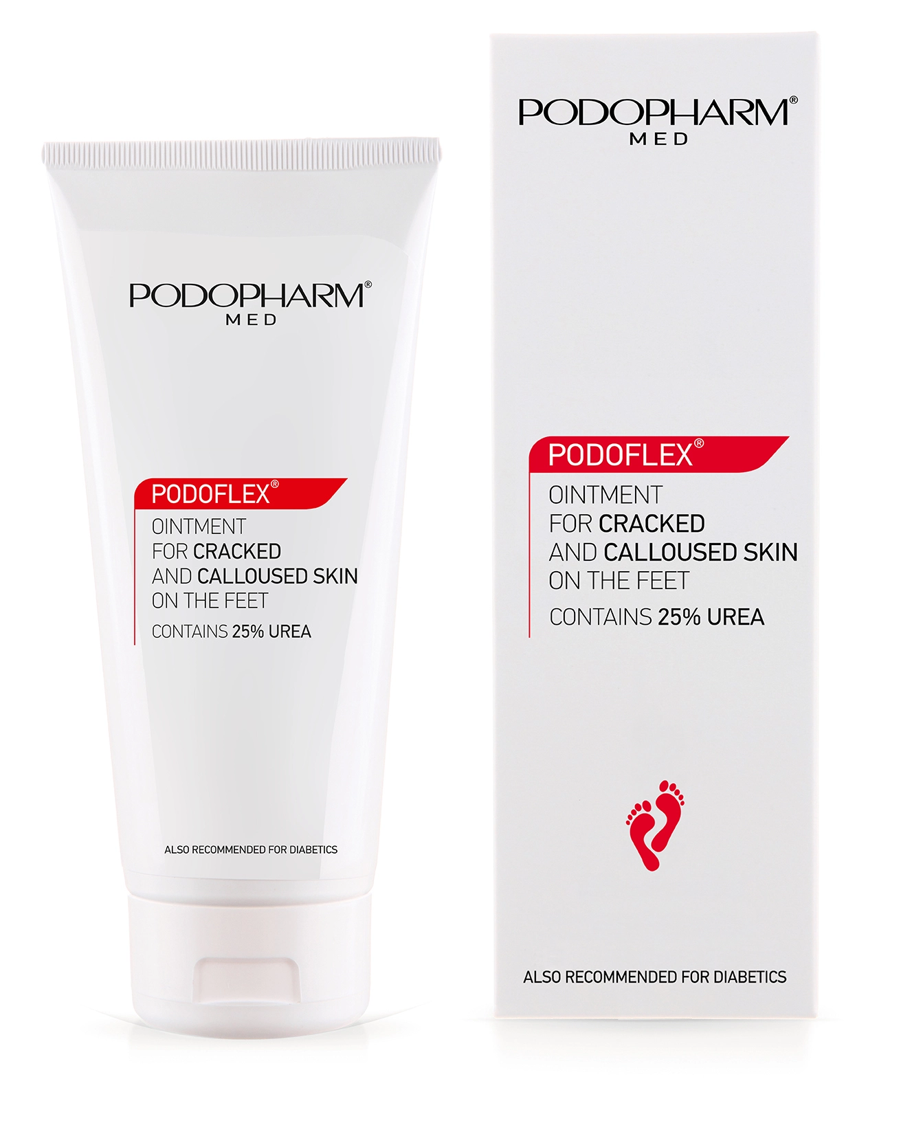 PODOPHARM PODOFLEX&reg; Maść do popękanej i&nbsp;zrogowaciałej sk&oacute;ry st&oacute;p z&nbsp;mocznikiem 25% 100 ml