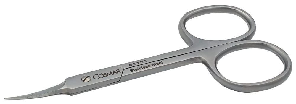 Zdjęcie produktu Nożyczki do skórek profilowane srebrna ostrze 20mm 1151