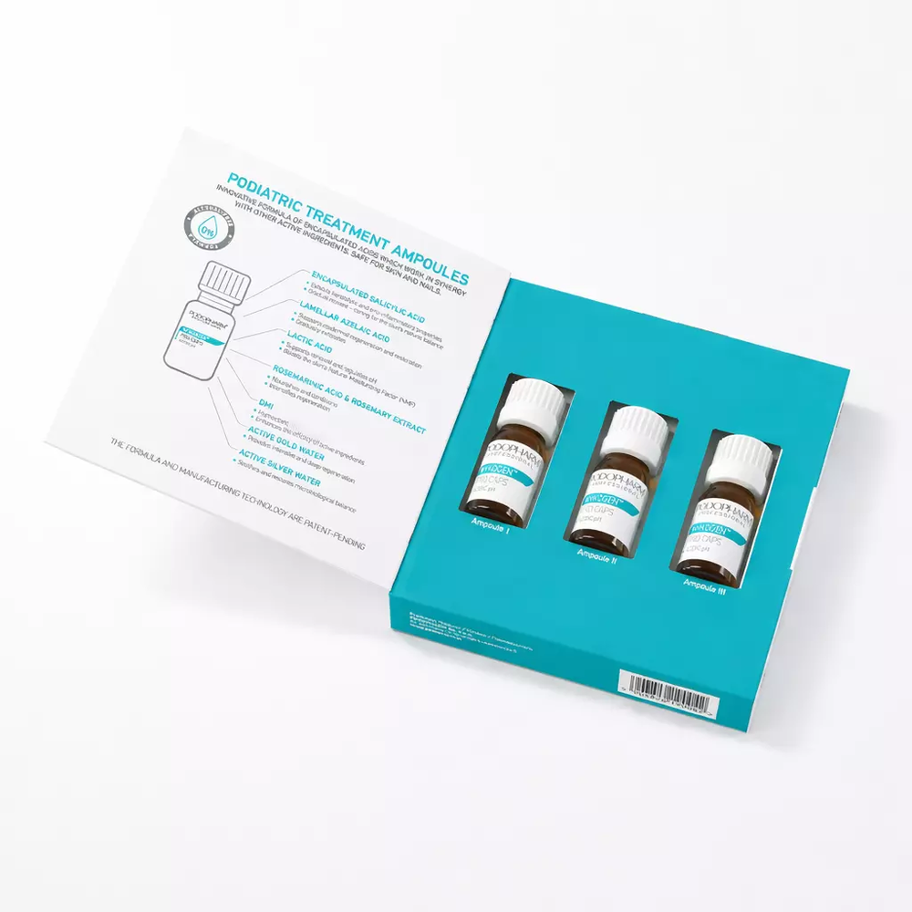 Zdjęcie produktu PODOPHARM MYKOGEN™ PRO CAPS Kuracja podologiczna w ampułkach 3x5 ml PP44