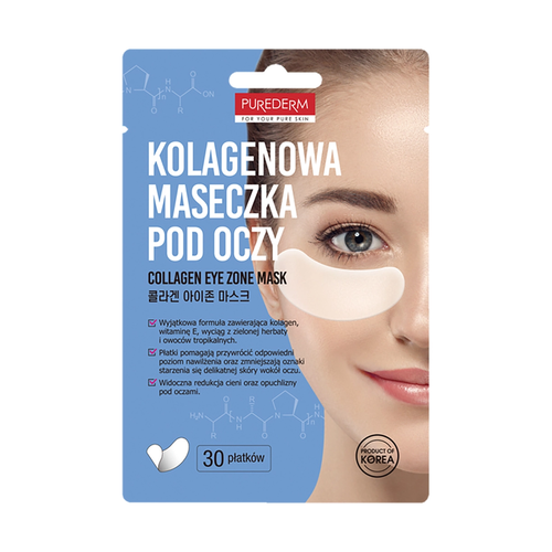 Zdjęcie produktu PUREDERM Kolagenowe płatki pod oczy niwelujące sińce 30 szt