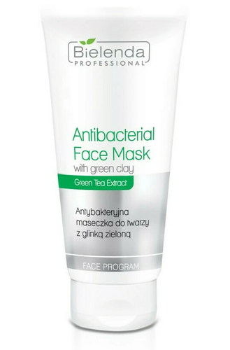 Zdjęcie produktu BIELENDA PROFESSIONAL Maseczka do twarzy z glinką zieloną antybakteryjną 150G