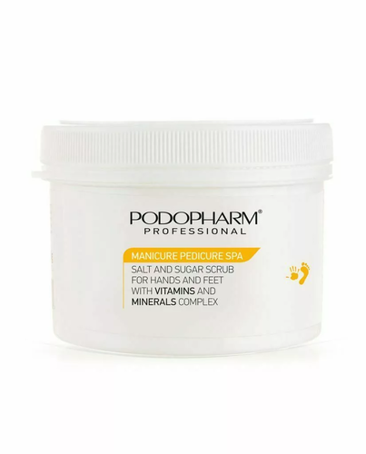 Zdjęcie produktu PODOPHARM Peeling solno-cukrowy do dłoni i stóp z witamin i minerałów 600 g PP27